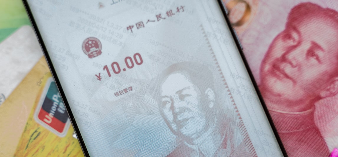 background of digital yuan