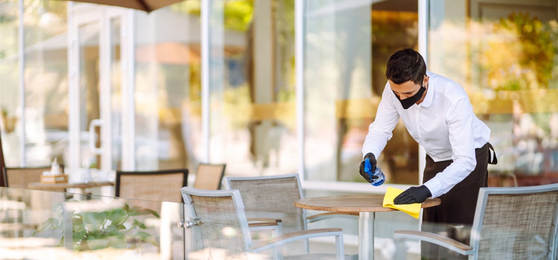 disinfect a commercial facility